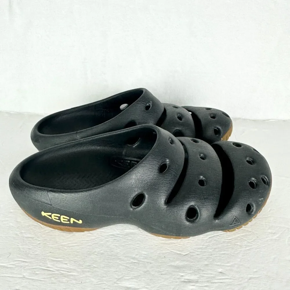 Keen Yogui Clog Slide Men's 8 Women's 10 Black Outdoor Lightweight